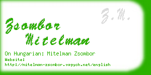 zsombor mitelman business card